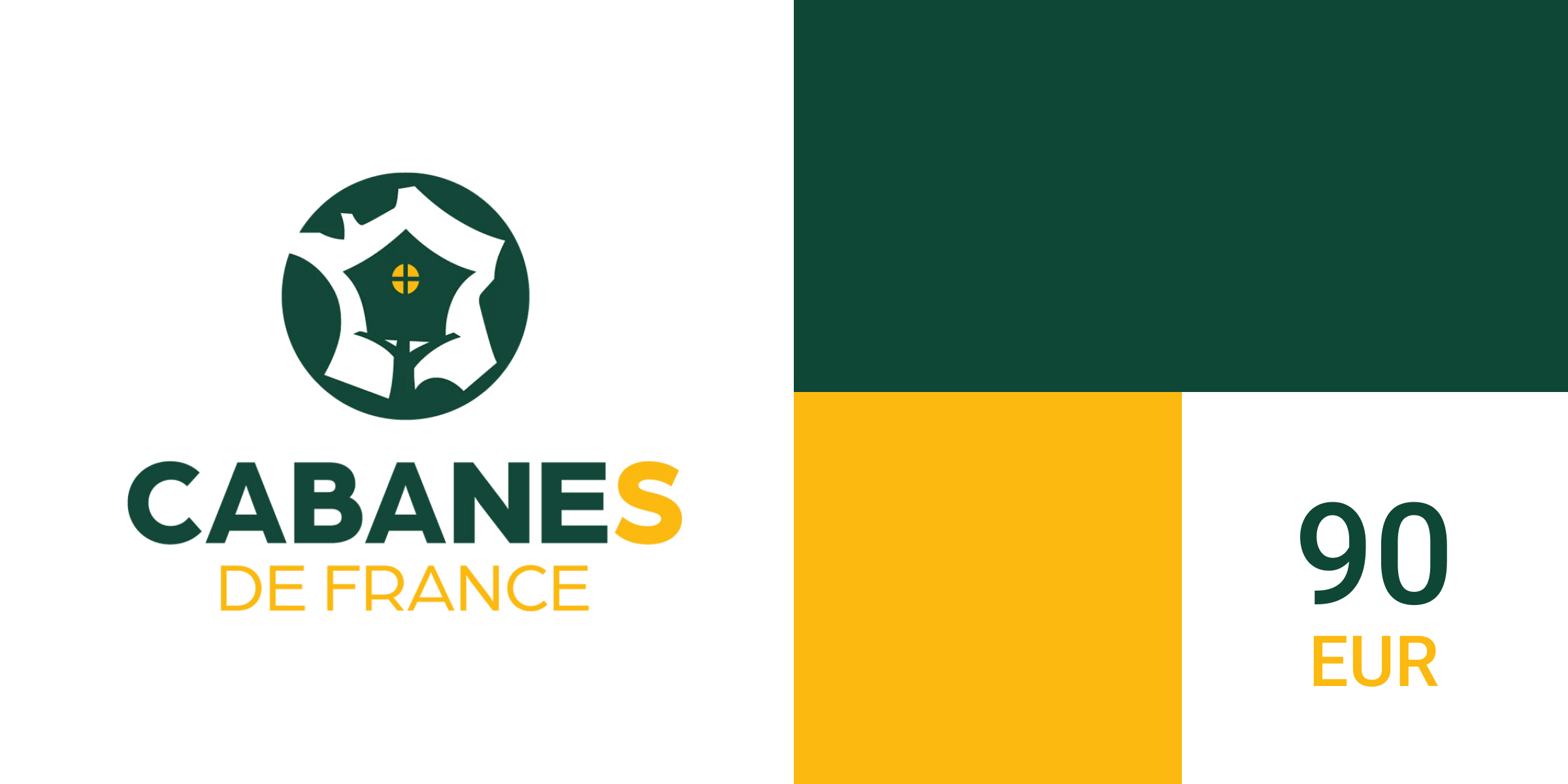 Cabanes de France Gift Card 90 EUR