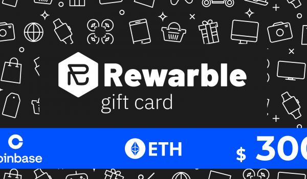 Rewarble Coinbase Gift Card ETH 300 USD