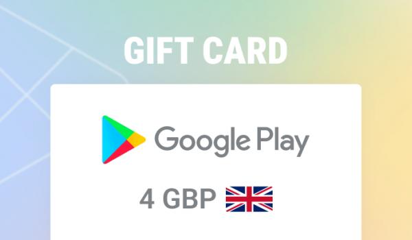 Google Play Gift Card 4 GBP
