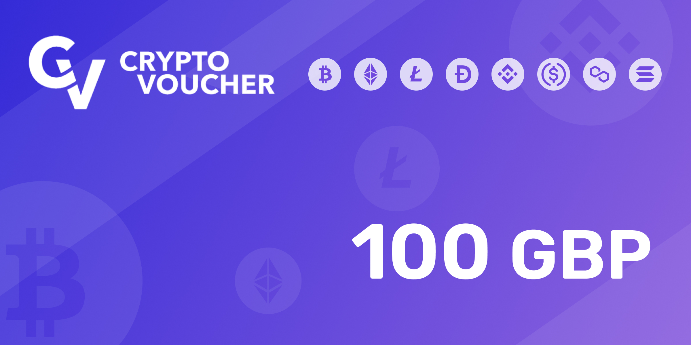 Crypto Voucher Gift Card 100 GBP