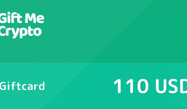 Gift Me Crypto Gift Card 110 USD