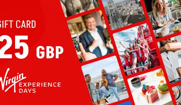 Virgin Experience Days Gift Card 25 GBP