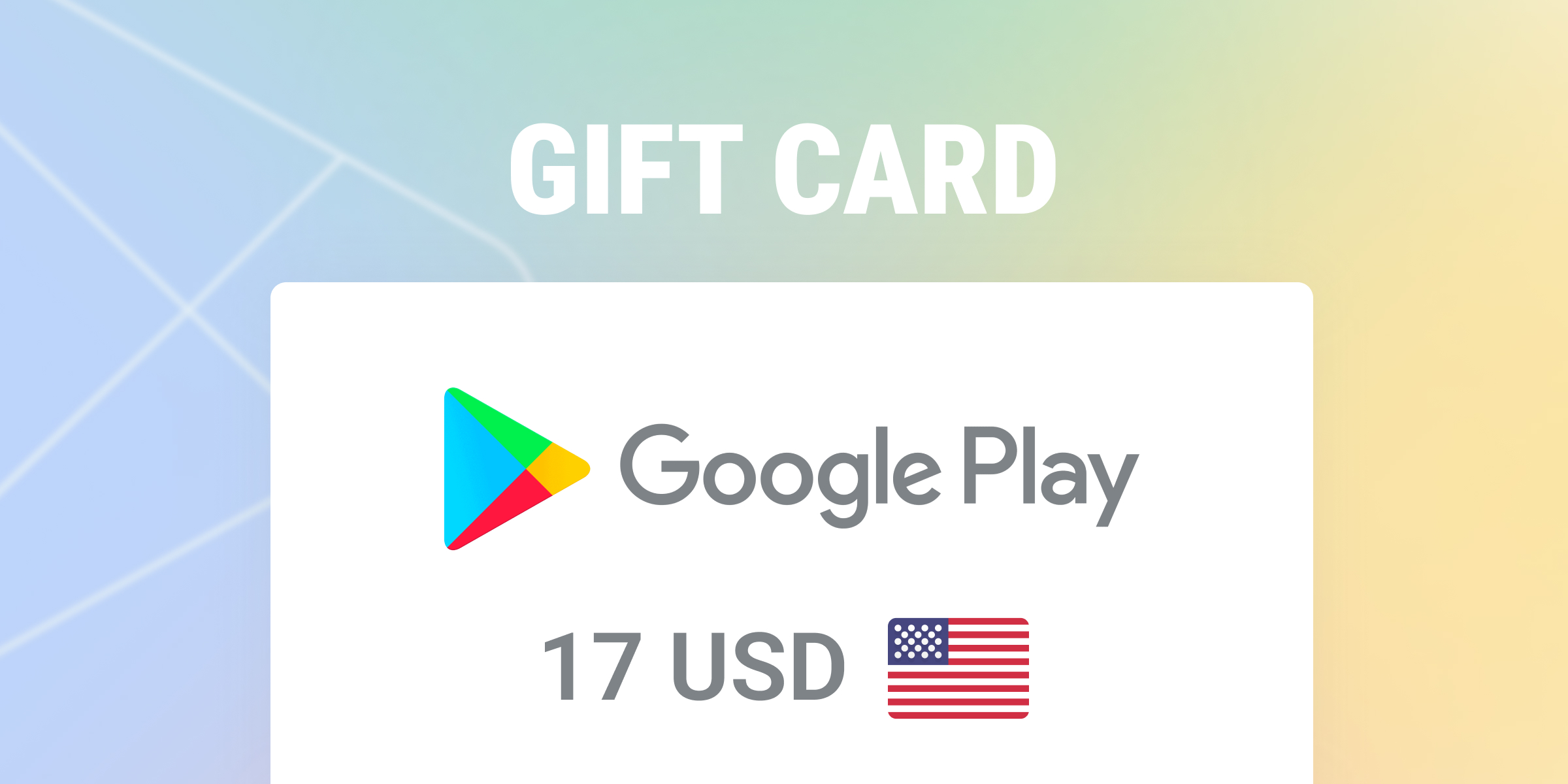 Google Play Gift Card 17 USD