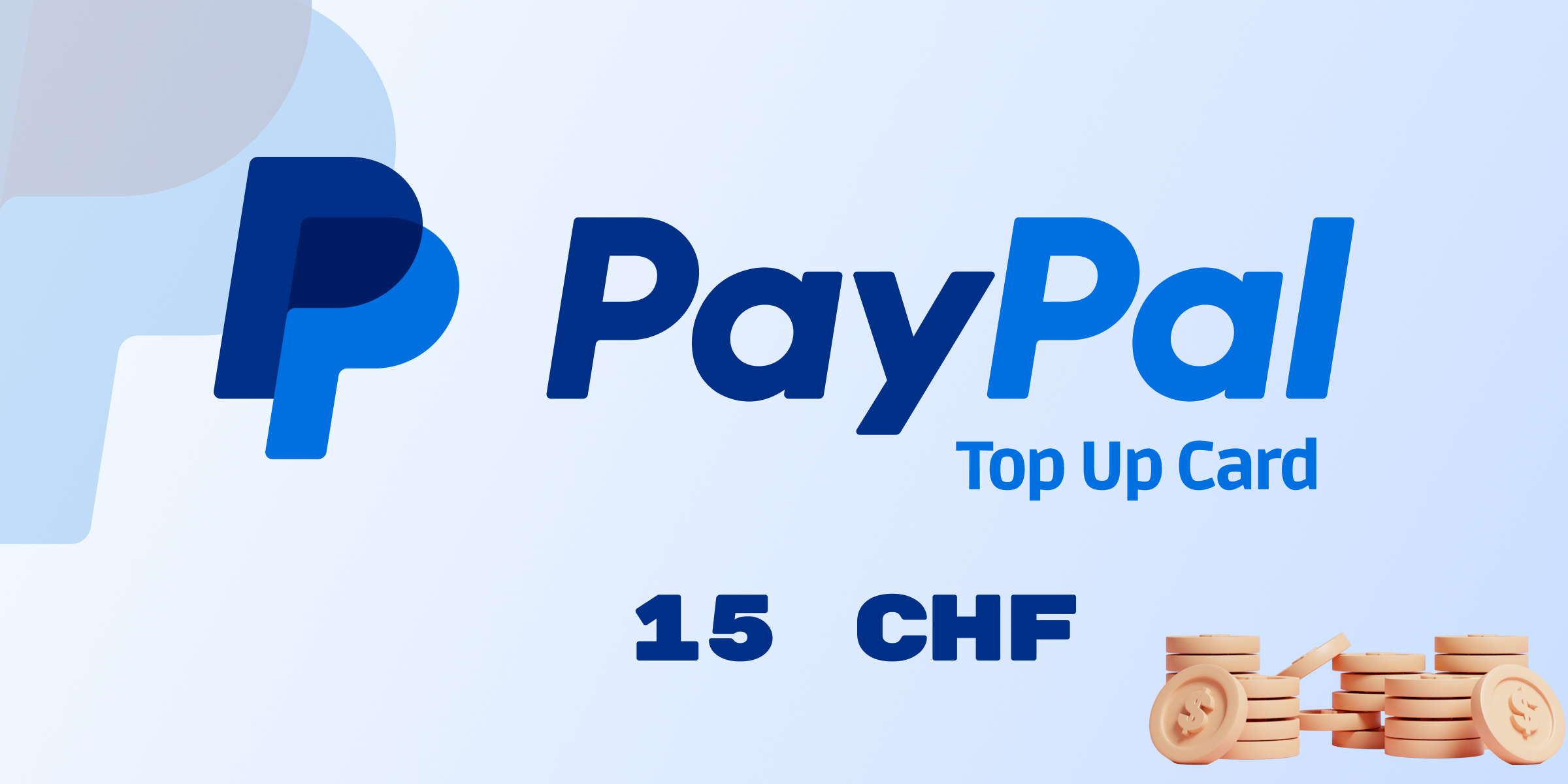 PayPal Wallet Top Up 15 CHF