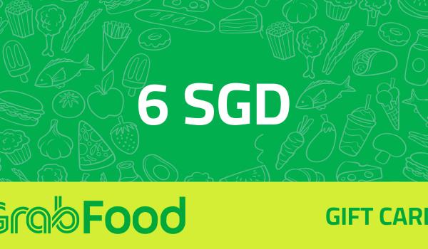 GrabFood Gift Card 6 SGD
