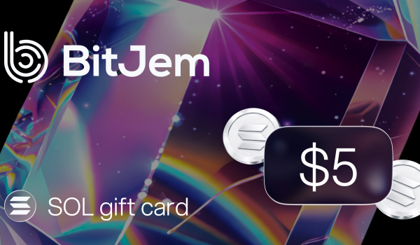 BitJem SOL Gift Card 5 USD