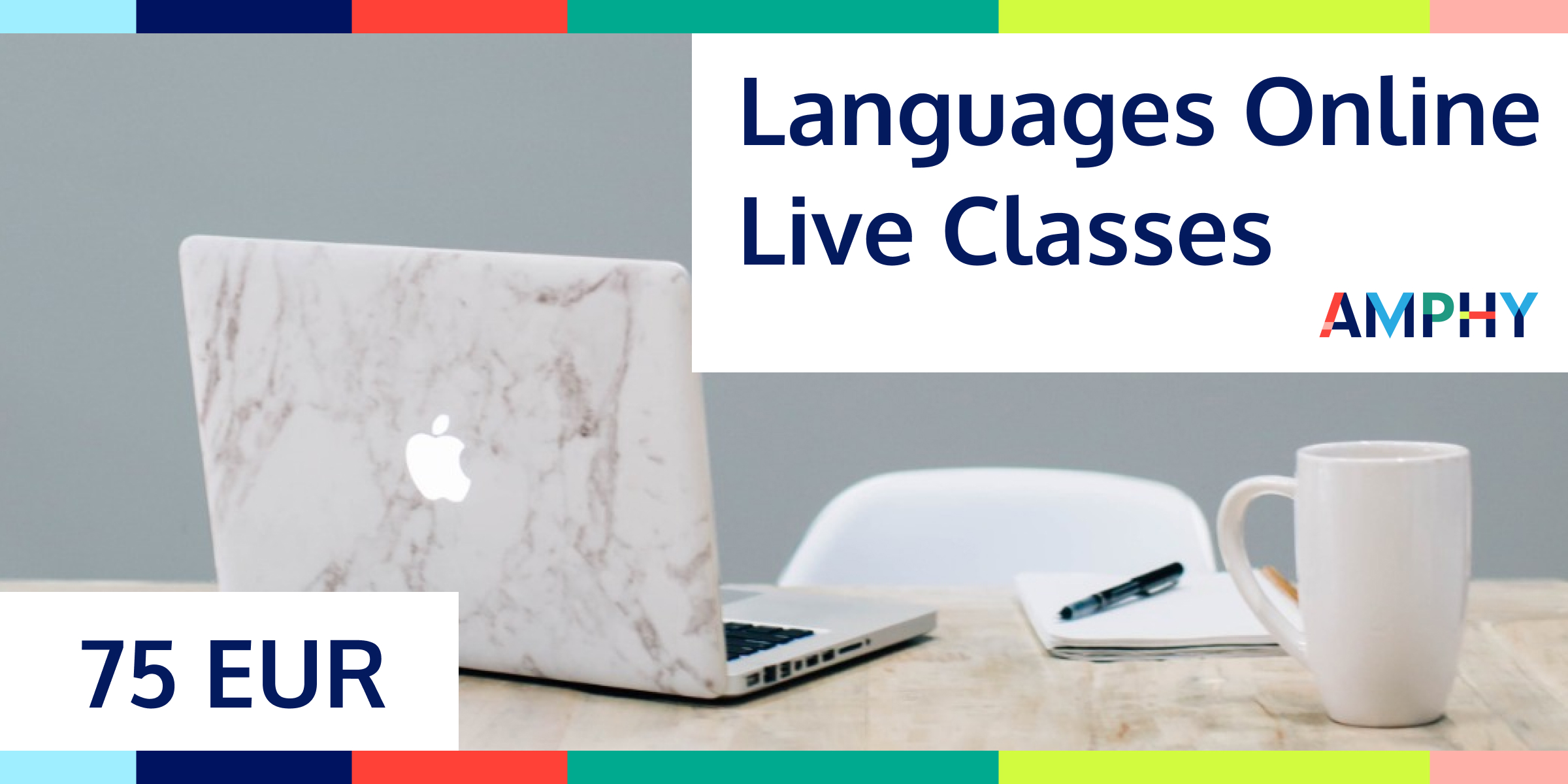 Languages Online Live Classes Gift Card 75 EUR Amphy Key