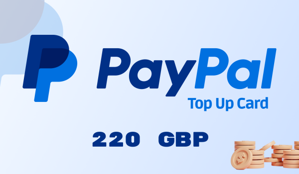 PayPal Wallet Top Up 220 GBP