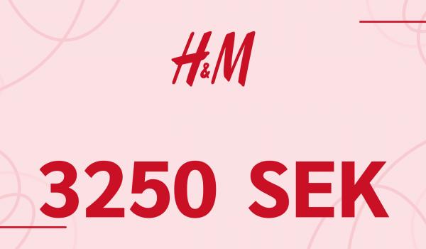H and M Gift Card 3250 SEK