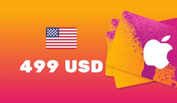 Apple iTunes Gift Card 499 USD