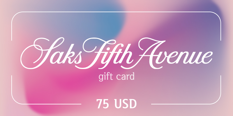 Saks Fifth Avenue Gift Card 75 USD