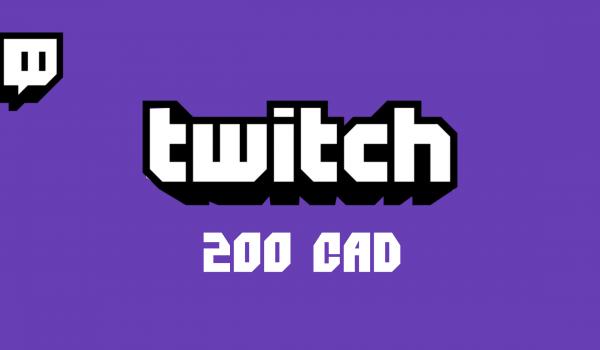Twitch Gift Card 200 CAD