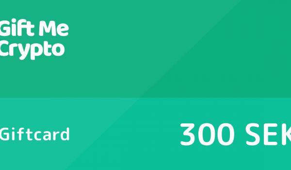 Gift Me Crypto Gift Card 300 SEK