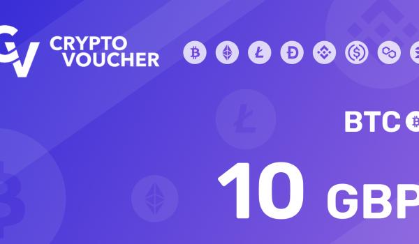 Crypto Voucher BTC 10 GBP