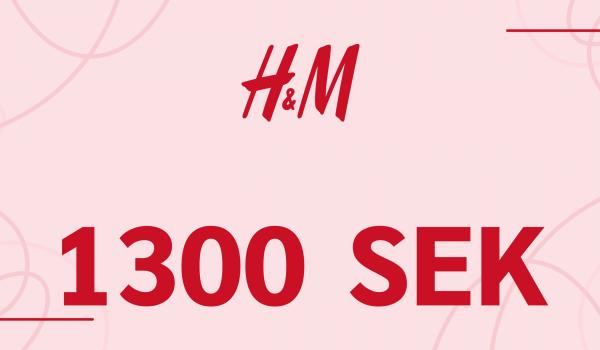 H and M Gift Card 1300 SEK