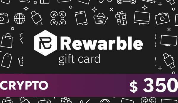 Rewarble Crypto Gift Card 350 USD