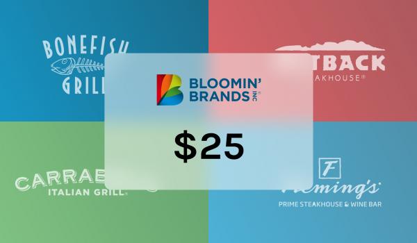 Bloomin Brands Gift Card 25 USD
