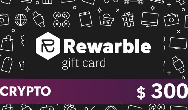 Rewarble Crypto Gift Card 300 USD