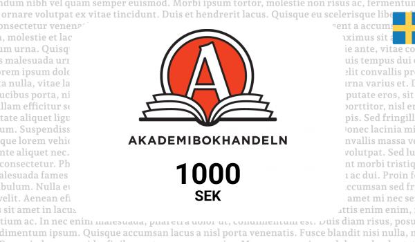 Akademibokhandeln Gift Card 1000 SEK