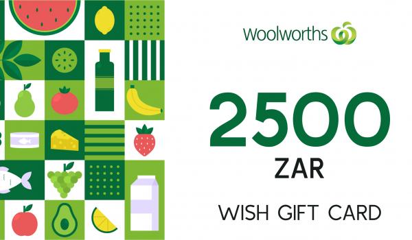 Woolworths WISH Gift Card 2500 ZAR