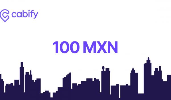Cabify Voucher 100 MXN
