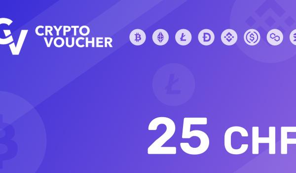 Crypto Voucher Gift Card 25 CHF