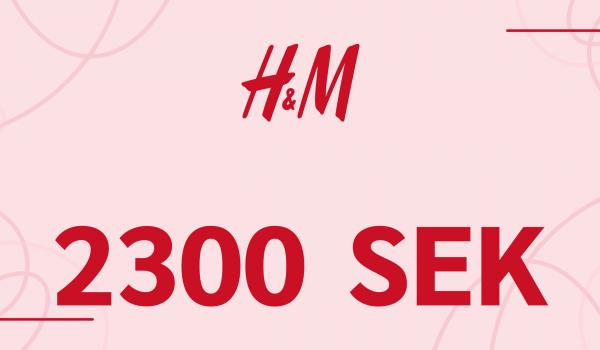 H and M Gift Card 2300 SEK