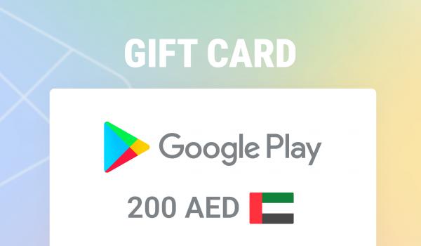 Google Play Gift Card 200 AED