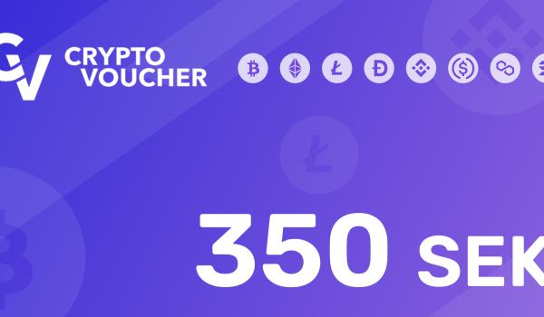 Crypto Voucher Gift Card 350 SEK