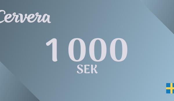 Cervera Gift Card 1000 SEK