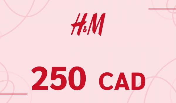 H and M Gift Card 250 CAD