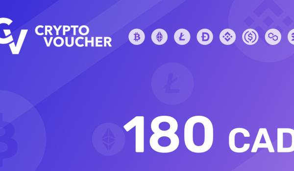 Crypto Voucher Gift Card 180 CAD