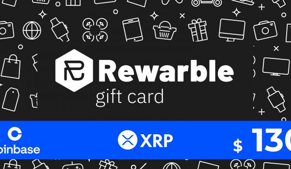 Rewarble Coinbase Gift Card XRP 130 USD