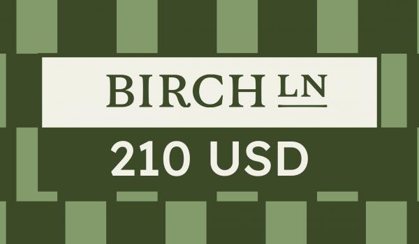 Birch Lane Gift Card 210 USD