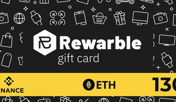 Rewarble Binance Gift Card ETH 130 USD