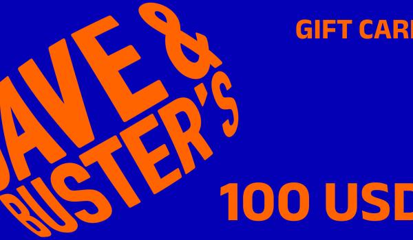 Dave and Busters Gift Card 100 USD