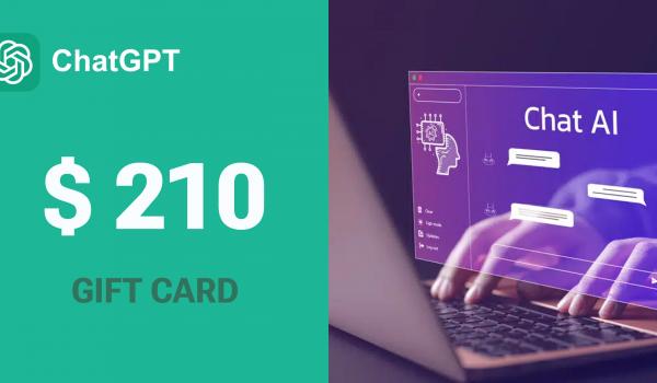 ChatGPT Gift Card 210 USD