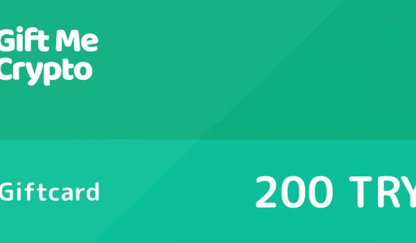 Gift Me Crypto Gift Card 200 TRY