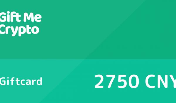 Gift Me Crypto Gift Card 2750 CNY