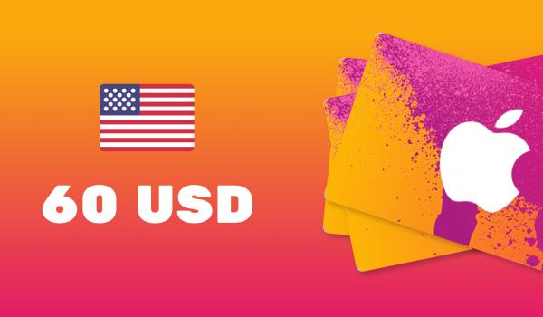 Apple iTunes Gift Card 60 USD