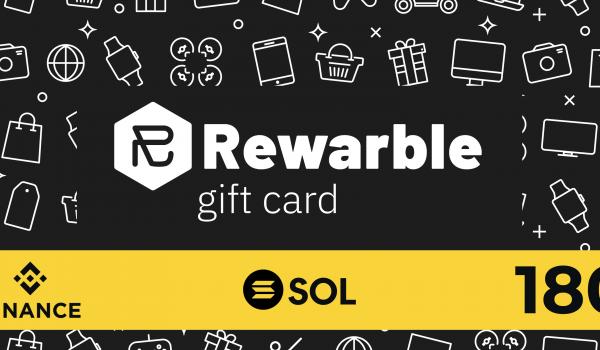 Rewarble Binance Gift Card SOL 180 USD