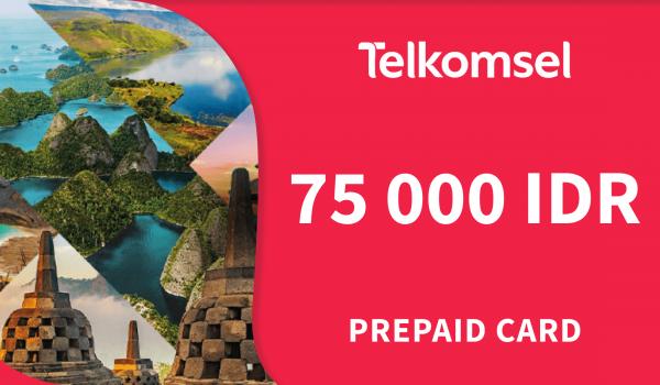 Telkomsel Prepaid Card 75000 IDR