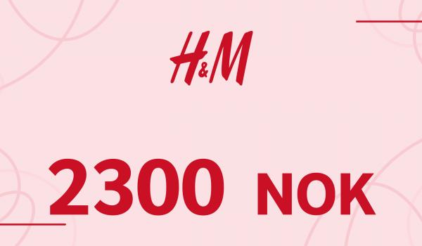 H and M Gift Card 2300 NOK