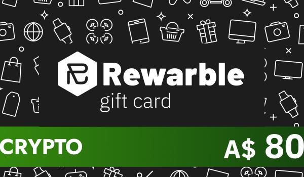 Rewarble Crypto Gift Card 80 AUD