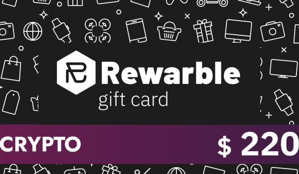 Rewarble Crypto Gift Card 220 USD