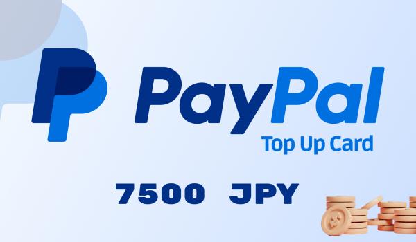 PayPal Wallet Top Up 7500 JPY