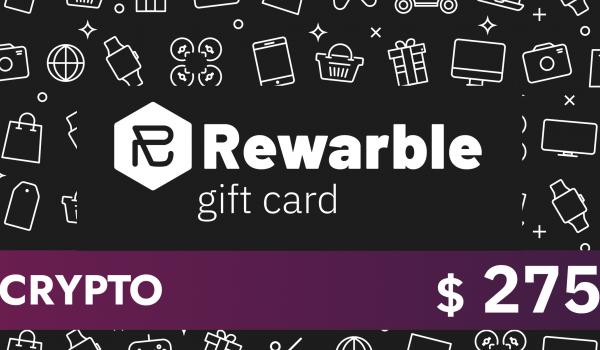Rewarble Crypto Gift Card 275 USD