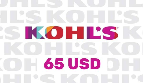 Kohls Gift Card 65 USD