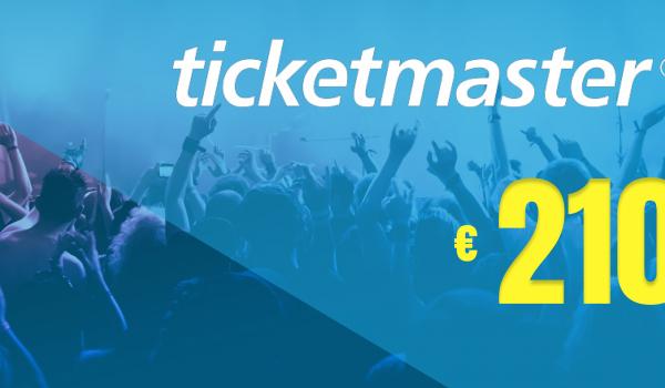 Ticketmaster Gift Card 210 EUR