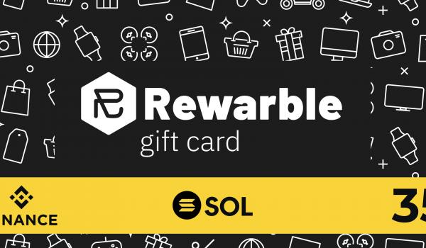 Rewarble Binance Gift Card SOL 35 USD